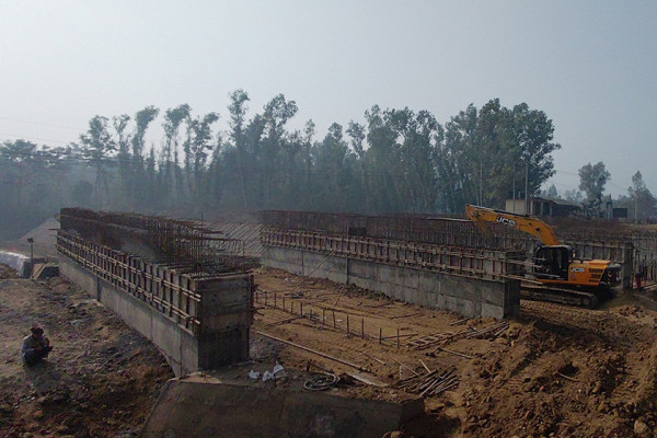 बाँकेको खजुरा पिडारी नालामा बहुकोष्ठ कल्भर्ट निर्माण सुरु